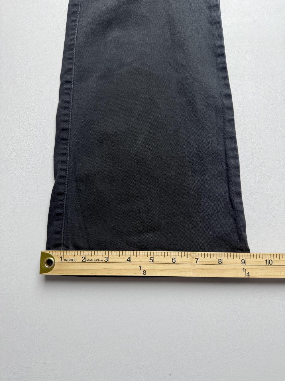 Arizona Jean Co. Pants Juniors 5 Short Gray Twill Chino Bootcut Stretch Casual - Picture 5 of 11